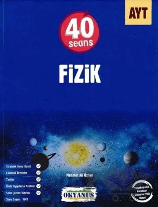 AYT Fizik 40 Seans – Mehmet Ali Özhan – Okyanus Yayınları kitap kapağı