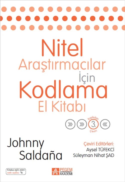 Nitel Araştırmacılar İçin Kodlama El Kitabı – Johnny Saldana – Pegem Akademi Yayıncılık kitap kapağı