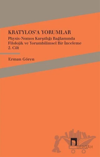 Kratylos'a Yorumlar 2. Cilt – Erman Gören – Dergah Yayınları kitap kapağı
