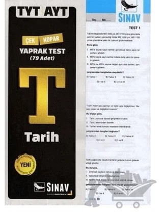 TYT AYT Tarih Yaprak Test – Kolektif – Sınav Yayınları kitap kapağı