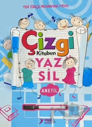 Çizgi Kitabım Yaz Sil Yazı Defteri Anetil – Kolektif – Yuva Yayınları kitap kapağı