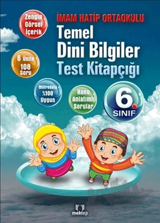 İmam Hatip Ortaokulu Temel Dini Bilgiler Test Kitapçığı 6. Sınıf – Kolektif – Mektep Yayınları kitap kapağı