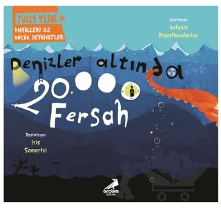Denizler Altında 20.000 – Jules Verne – Erdem Çocuk kitap kapağı