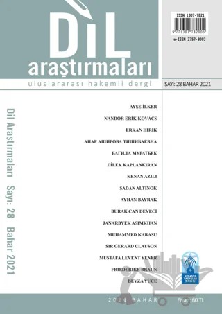 Dil Araştırmaları Uluslararası Hakemli Dergi Sayı: 28 Bahar 2021 – Bengü Yayınları kitap kapağı