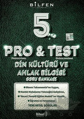 5. Sınıf Din Kültürü ve Ahlak Bilgisi ProTest Soru Bankası – Kolektif – Bilfen Yayıncılık kitap kapağı