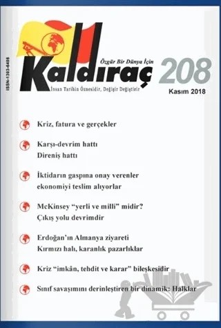 Kaldıraç Dergisi Sayı: 208 Kasım 2018 – Kaldıraç Yayınevi kitap kapağı