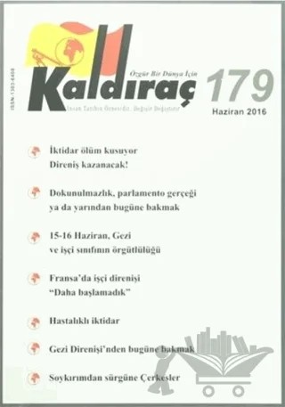 Kaldıraç Dergisi Sayı: 179 Haziran 2016 – Kaldıraç Yayınevi kitap kapağı