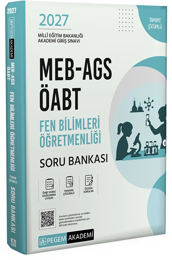 2027 MEB-AGS ÖABT Fen Bilimleri Öğretmenliği Soru Bankası – AGS ÖABT Fen Bilimleri Öğretmenliği Soru Bankası – Pegem Akademi Yayıncılık kitap kapağı
