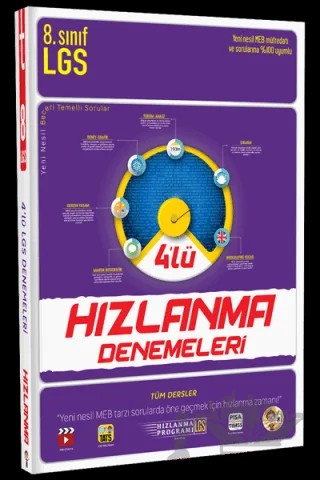 8. Sınıf LGS 4'lü Hızlanma Denemeleri – Kolektif – Tonguç Akademi kitap kapağı