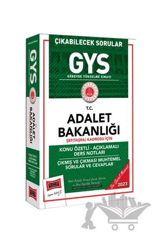 Yargı Yayınları 2023 Adalet Bakanlığı GYS Çıkabilecek Sorular Şef (Taşra) Kadrosu İçin Konu Özetli Ders Notları ve Soru Bankası – Kolektif – Yargı Yayınevi kitap kapağı