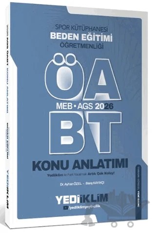 2026 MEB AGS ÖABT Beden Eğitimi Öğretmenliği Konu Anlatımı – Kolektif – Yediiklim Yayınları kitap kapağı