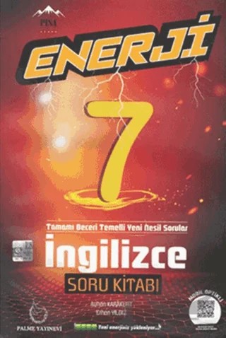 7. Sınıf İngilizce Enerji Soru Kitabı – Ayhan Karakurt, Erhan Yıldız – Palme Yayınları kitap kapağı