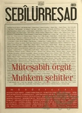 Sebilürreşad Dergisi Sayı: 1018 Temmuz 2017 – Sebilürreşad Yayınevi kitap kapağı