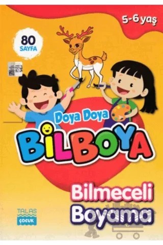 Doya Doya Bil Boya Bilmeceli Boyama (5-6 Yaş) – Kolektif – Talas Yayınları kitap kapağı