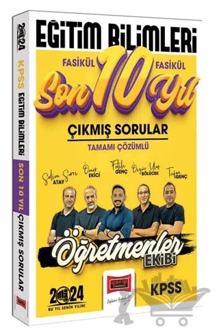 KPSS Eğitim Bilimleri Öğretmenler Ekibi Tamamı Çözümlü Fasikül Fasikül Çıkmış Sorular Son 10 Yıl – Kolektif – Yargı Yayınevi kitap kapağı