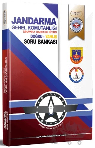 Jandarma Genel Komutanlığı Sınavlarına Hazırlık Kitabı (Doğru-Yanlış Soru Bankası) – Kolektif – Askeri Sınav Kitapları kitap kapağı