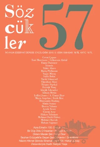 Sözcükler Dergisi Sayı: 57 (Eylül-Ekim 2015) – Sözcükler Yayınları kitap kapağı