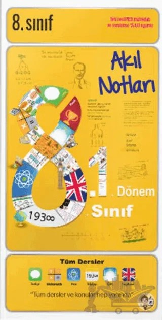 8. Sınıf 1. Dönem Akıl Notları – Kolektif – Tonguç Akademi kitap kapağı
