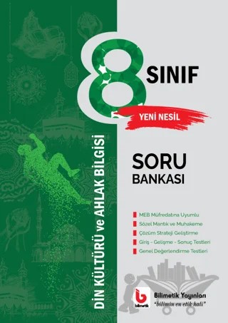 8. Sınıf Din Kültürü ve Ahlak Bilgisi Soru Bankası – Kolektif – Bilimetik Yayınları kitap kapağı