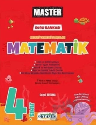 4. Sınıf Matematik Master Soru Bankası – Serpil Ertuna – Okyanus Yayınları kitap kapağı