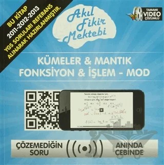 Kümeler ve Mantık Fonksiyon ve İşlem - Mod – Bahtım Kırbaş – Akıl Fikir Mektebi kitap kapağı