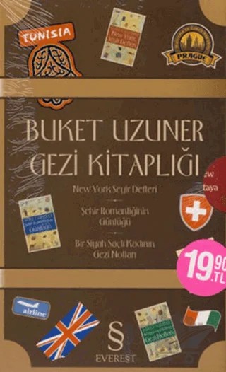Buket Uzuner Gezi Kitaplığı – Buket Uzuner – Everest Yayınları kitap kapağı
