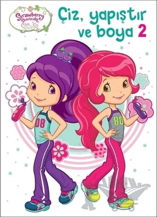 Çilek Kız - Çiz Yapıştır Boya 2 – Kolektif – Doğan Egmont Yayıncılık kitap kapağı