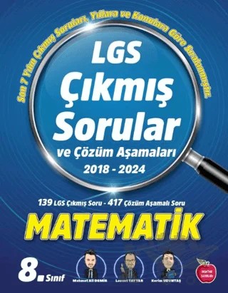 LGS Çıkmış Sorular Matematik – Mehmet Ali Demir, Levent Tayyar, Kerim Uzuntaş – Newton Yayınları kitap kapağı