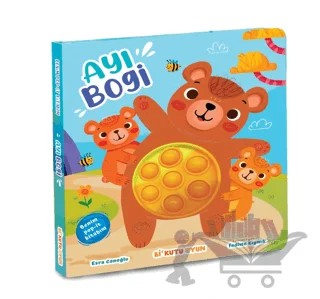 Benim Pop-it Kitabım - Ayı Bogi – Esra Canoğlu – Bi Kutu Oyun kitap kapağı