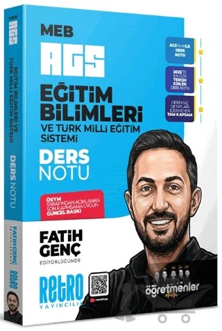 MEB-AGS Eğitim Bilimleri ve Türk Milli Eğitim Sistemi Ders Notu – Fatih Genç – Retro Yayıncılık kitap kapağı