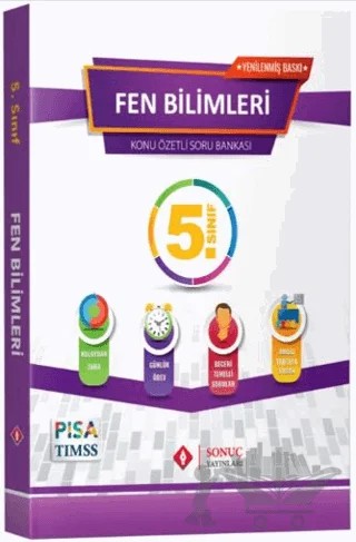 5. Sınıf Fen Bilimleri Kazanım Merkezli Soru Kitapçığı Seti – Kolektif – Sonuç Yayınları kitap kapağı