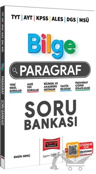 TYT AYT KPSS ALES DGS MSÜ Bilge Paragraf Soru Bankası Yargı Yayınları – Engin Genç – Yargı Yayınevi kitap kapağı