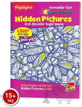 Uzmanlar için Hidden Pictures - Doğal Yaşam Puzzle (Tek Kitap) – Kolektif – Dikkat Atölyesi Yayınları kitap kapağı