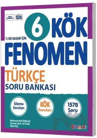 6. Sınıf Türkçe Kök Soru Bankası – Kolektif – Fenomen Yayınları kitap kapağı