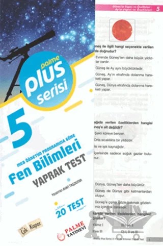 5. Sınıf Plus Serisi Fen Bilimleri Yaprak Test – Yasemin Ayan Taşdemir – Palme Yayınları kitap kapağı