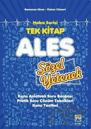 Nabız Serisi Tek Kitap ALES Sözel Yetenek Konu Anlatımlı Soru Bankası – Özlem Cömert, Ramazan Kiraz – Nisan Kitabevi kitap kapağı