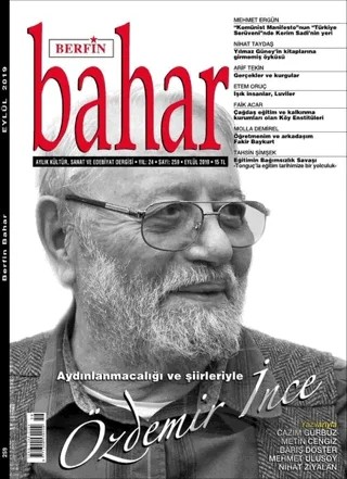 Berfin Bahar Aylık Kültür Sanat ve Edebiyat Dergisi Sayı: 259 Eylül 2019 – Berfin Bahar Dergisi kitap kapağı
