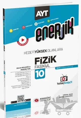 2023 Enerjik AYT Fizik Fasikülleri - 10 – Kolektif – Karaağaç Yayıncılık kitap kapağı