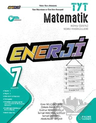 YKS TYT Enerji Matematik Konu Özetli Soru Fasikülleri – Kolektif – Palme Yayınları kitap kapağı