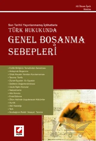 Genel Boşanma Sebepleri – Ali İhsan İpek – Seçkin Yayıncılık kitap kapağı
