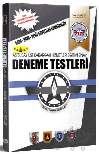 KHD.12 Astsubay Üst Karargah Hizmetleri Eğitimi Sınavı Açıklamalı Deneme Testi – Kolektif – Dizgi Kitap kitap kapağı