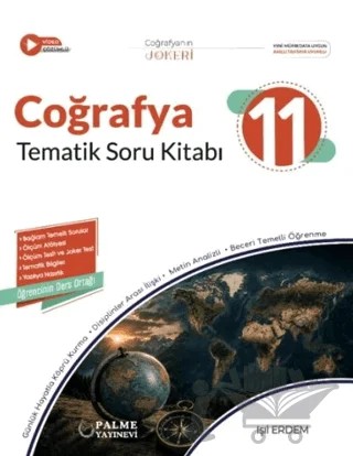 11. Sınıf Coğrafya Joker Tematik Soru Kitabı – Işıl Erdem – Palme Yayınları kitap kapağı