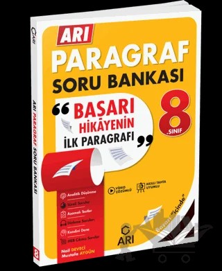 8. Sınıf Arı Paragraf Soru Bankası – Nail Deveci, Mustafa Aygün – Arı Yayıncılık kitap kapağı