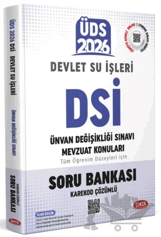 ÜDS Devlet Su İşleri (DSİ) Soru Bankası – Kolektif – Data Yayınları kitap kapağı