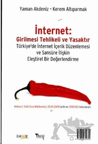 İnternet: Girilmesi Tehlikeli ve Yasaktır Internet: Restricted Access – Yaman Akdeniz – İmaj Yayıncılık kitap kapağı