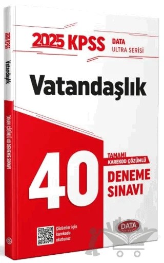 2025 KPSS Ultra Serisi Vatandaşlık 40 Deneme Sınavı – Kolektif – Data Yayınları kitap kapağı