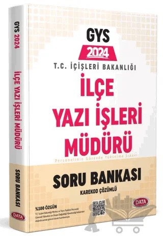 T.C. İçişleri Bakanlığı İlçe Yazı İşleri Müdürü GYS Soru Bankası - Karekod Çözümlü – Kolektif – Data Yayınları kitap kapağı