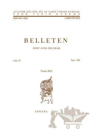Belleten Sayı: 308 Cilt: 87 – Türk Tarih Kurumu Yayınları kitap kapağı
