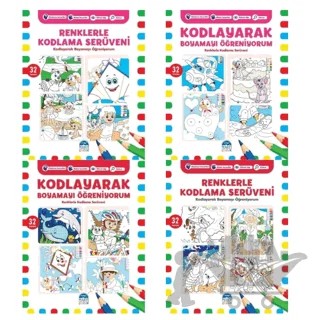 Kodlayarak Boyama Mega Seri – Kerem Altındağ – Martı Çocuk Yayınları kitap kapağı