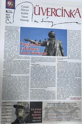 Üvercinka Dergisi: 96 - 97 Ekim - Kasım 2022 – Üvercinka Dergisi kitap kapağı